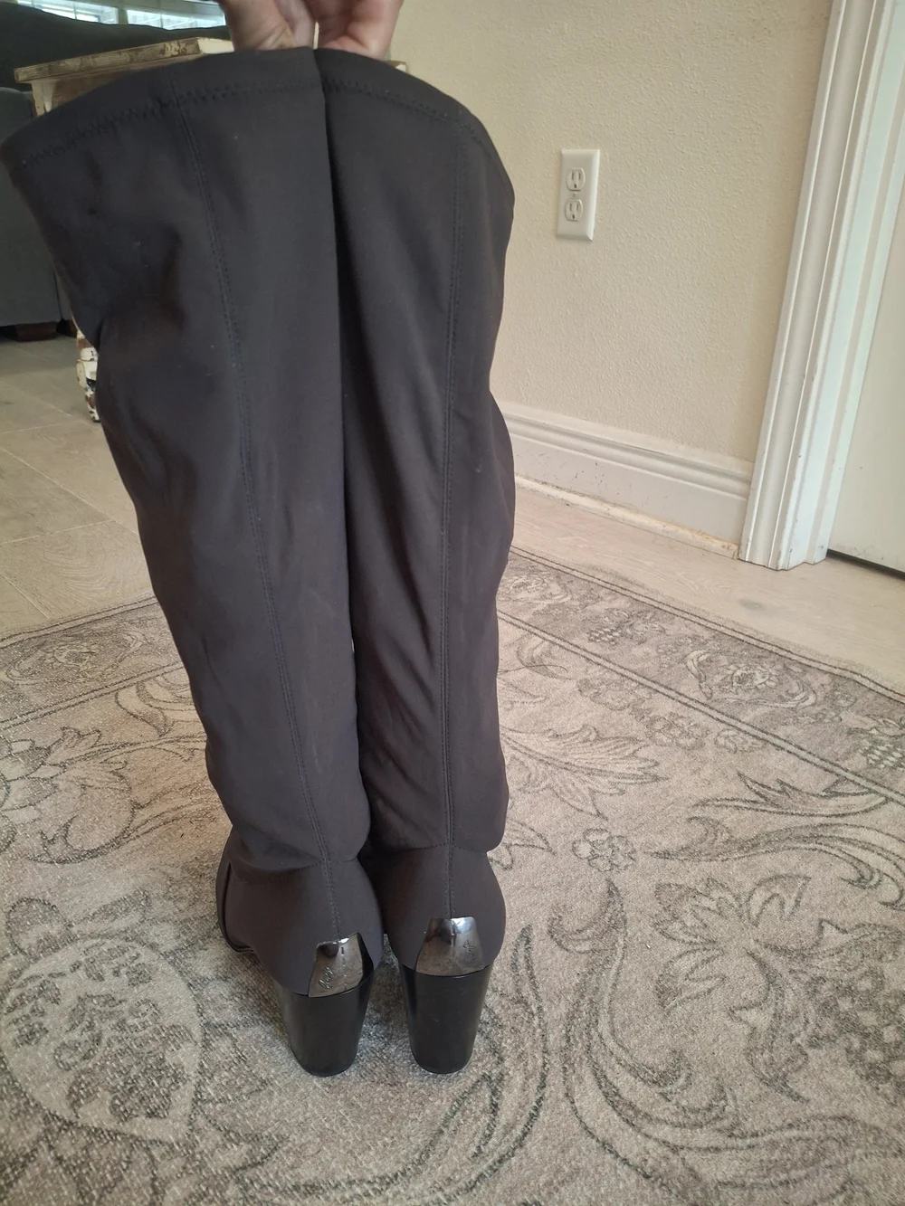 Donald J. Pliner Over-the-Knee Pull On Boots in Dark Brown